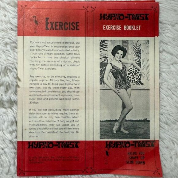 Vintage HYPNO-TWIST Hemco Equipment Mfg. Co. Spin Twist Exercise Disc - Picture 9 of 16